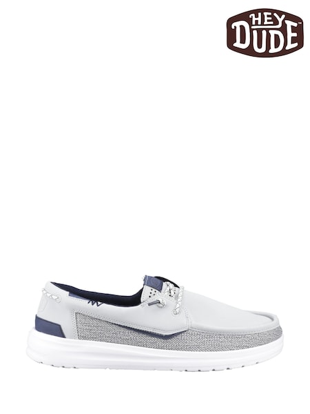 HEYDUDE Grey Welsh Grip Classic Mesh Shoes (F55657) | £70
