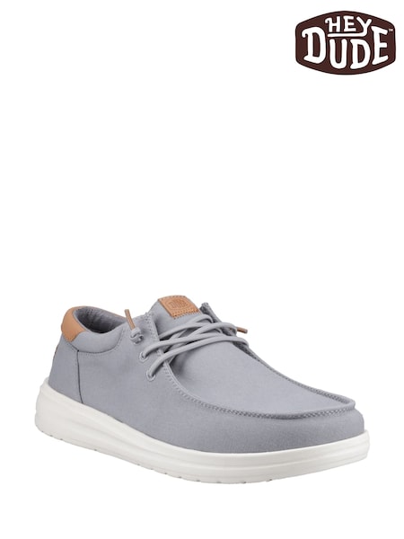 HEYDUDE Blue Paul Canvas Shoes (F55667) | £75
