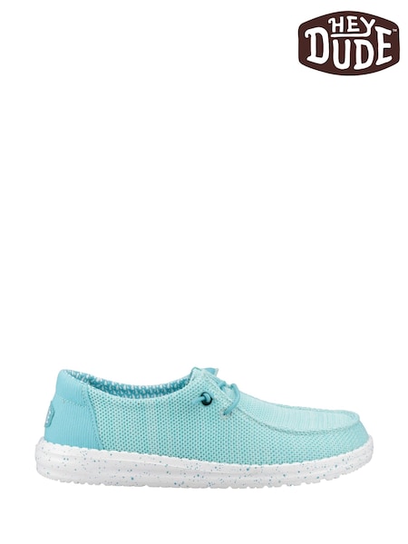 HEYDUDE Blue Wendy Stretch Sox Shoes (F55674) | £50