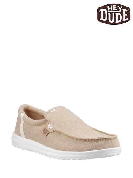 HEYDUDE Cream Mikka Jute Shoes (F55676) | £65