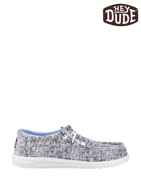 HEYDUDE Blue Wally Surf Wash Shoes (F55684) | £60