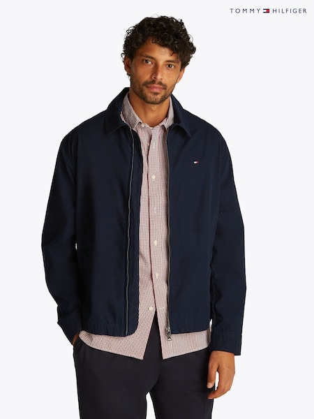 Tommy Hilfiger Blue Lightweight Cotton Ivy Jacket (F55736) | £170