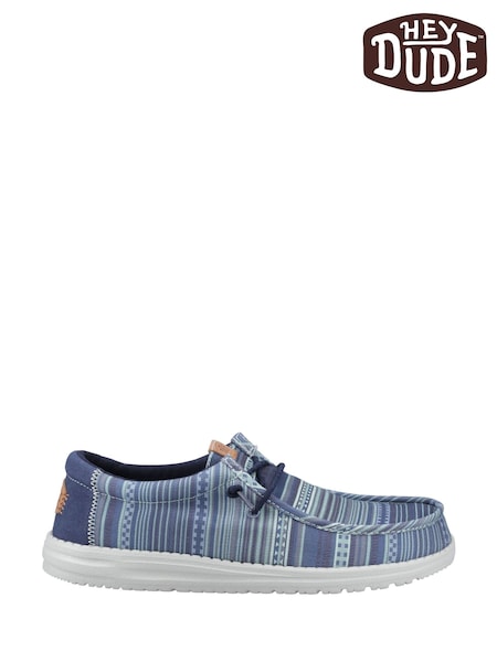 HEYDUDE Blue Wally Surf Shawl Shoes (F55744) | £65