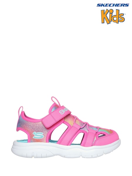 Skechers Pink Flex Splash Daylight Shimmer Sandals (F55755) | £39