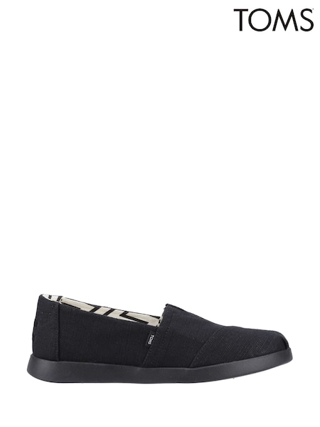 Toms Alpargata Plus Black Shoes (F55787) | £50