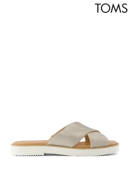 TOMS Cream Mae Crossover Sandals (F55796) | £60