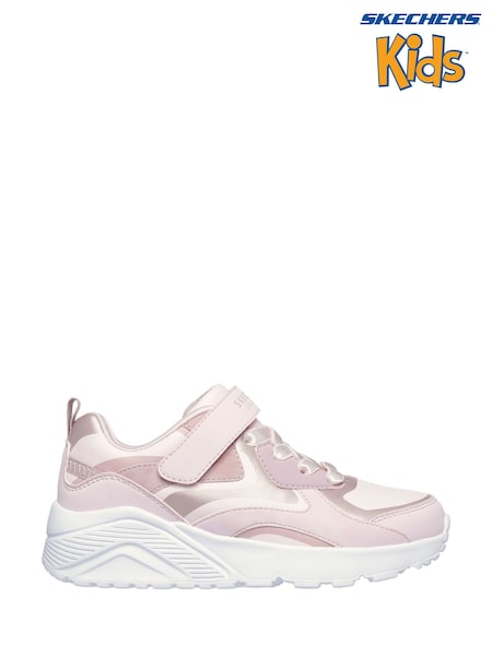 Skechers Pink Uno Lite Trainers (F55804) | £44