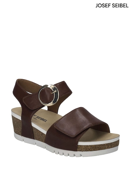 Josef Seibel Quinn 16 Brown Sandals (F55830) | £95
