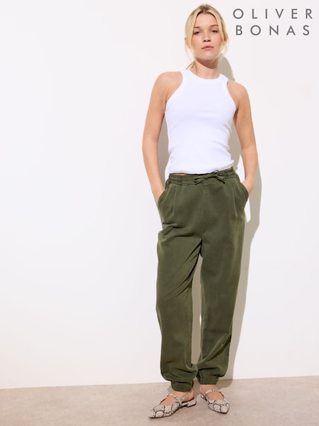 Oliver Bonas Green Denim Jogging Trousers (F55899) | £65