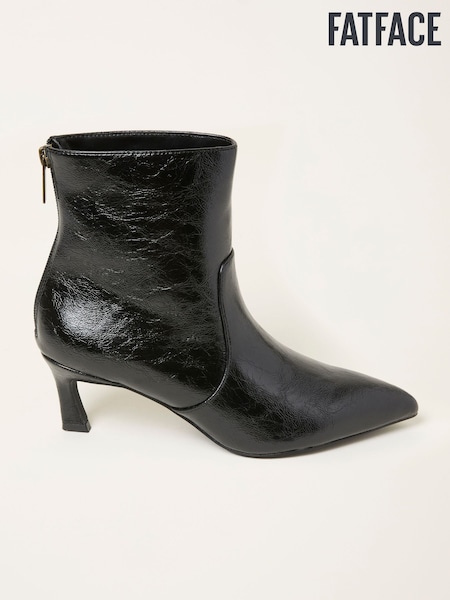 FatFace Black Patent Kitten Heel (F55993) | £79