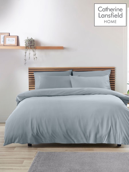 Catherine Lansfield Slate So Soft Easy Iron Duvet Cover Set (F56030) | £15 - £30