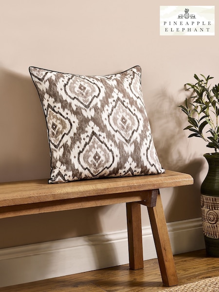 Pineapple Elephant Natural Suri Geo Cushion (F56039) | £0