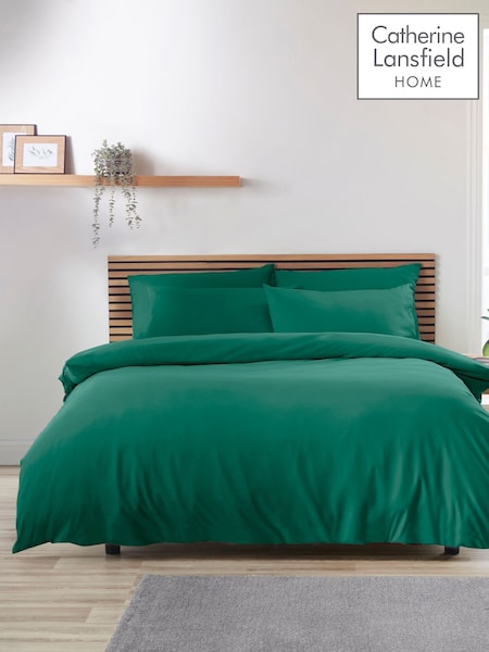 Catherine Lansfield Teal So Soft Easy Iron Duvet Cover Set (F56044) | £15 - £30