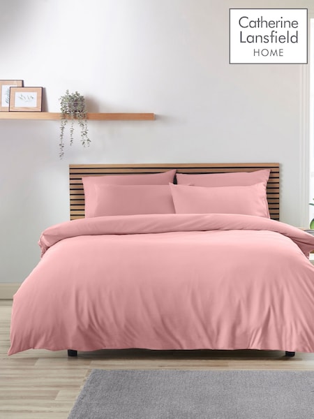 Catherine Lansfield Coral So Soft Easy Iron Duvet Cover Set (F56059) | £15 - £30