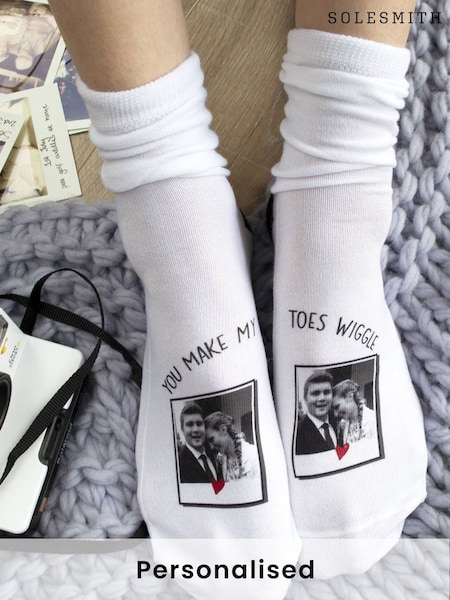 Solesmith You Make My Toes Wiggle Personalised Photo Socks (F56094) | £24