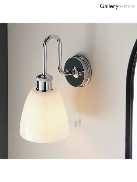 Gallery Home Chrome Piper Wall Light (F56180) | £80