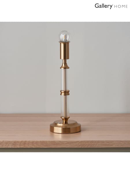 Gallery Home Brass Morton Rechargeable Table Lamp (F56185) | £52