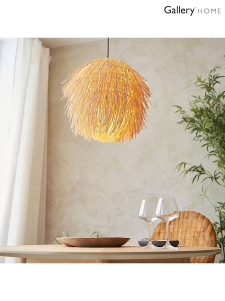 Gallery Home Natural Pushpa Pendant Ceiling Light (F56192) | £90