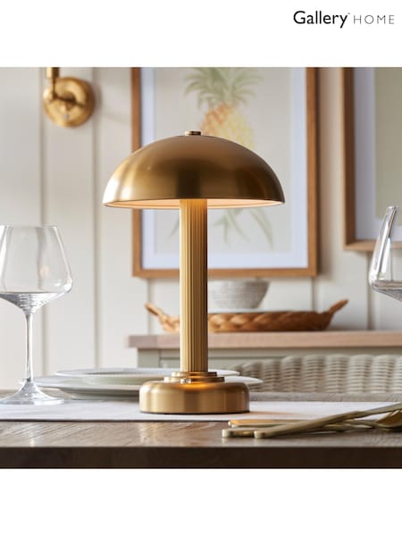Gallery Home Warm Brass Bridport Rechargeable Table Lamp (F56194) | £70
