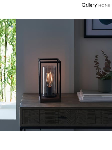 Gallery Home Black Bronze Caleb Table Lamp (F56201) | £110
