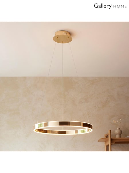 Gallery Home French Gold Gen 1 Light Pendant Ceiling Light (F56208) | £230