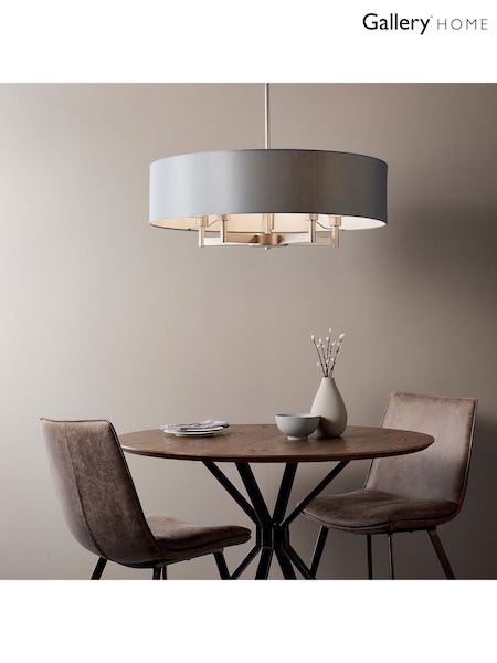 Gallery Home Nickel Grande 5 Light Pendant Ceiling Light (F56219) | £330