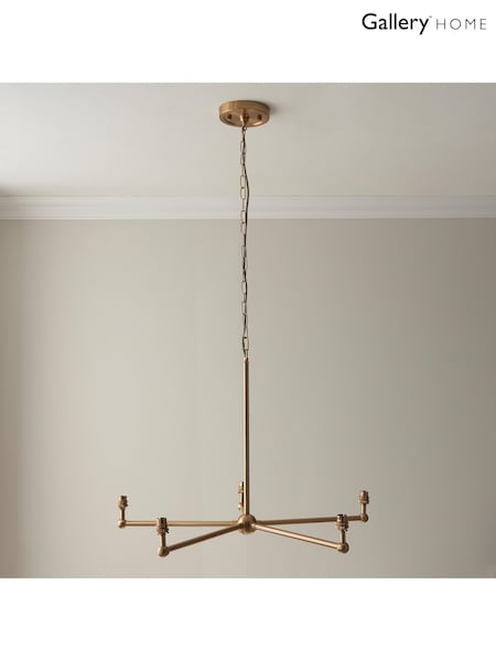 Gallery Home Brass Santiago 5 Light Pendant Ceiling Light (F56243) | £185