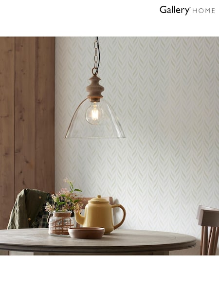 Gallery Home Natural Ash Cotswold 1 Light Pendant Ceiling Light (F56245) | £100