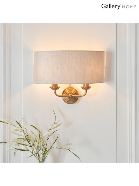 Gallery Home Vintage Brass Highclere Wall Light (F56257) | £70