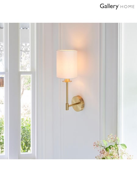 Gallery Home Satin Brass Sancerre Wall Light (F56258) | £70