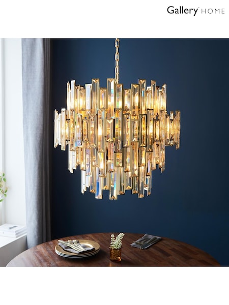 Gallery Home Gold Viviana 15 Light Pendant Ceiling Light (F56262) | £1,800