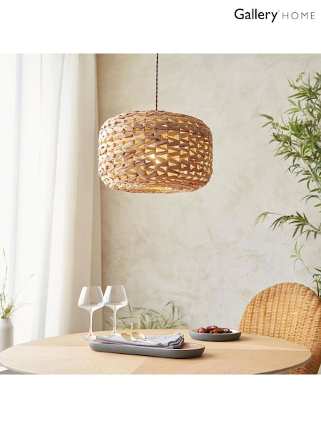 Gallery Home Natural Toca Pendant Ceiling Light (F56263) | £60