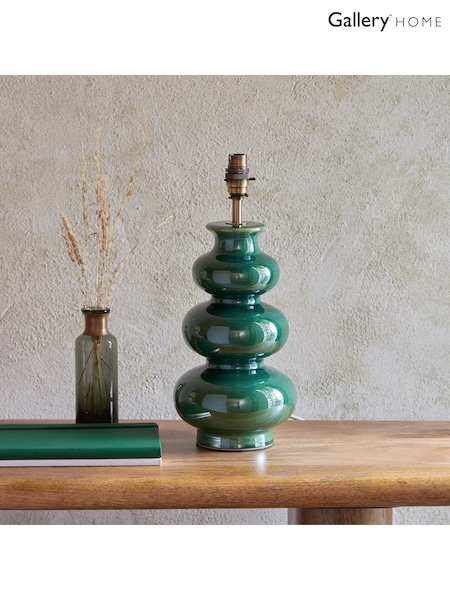 Gallery Home Gloss Green Monroe Table Lamp (F56276) | £70