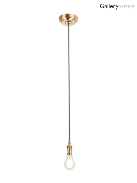 Gallery Home Blue Eltham Pendant Ceiling Light (F56279) | £35