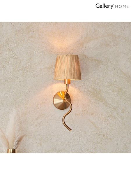 Gallery Home Aged Brass Wriggle Wall Light (F56296) | £40