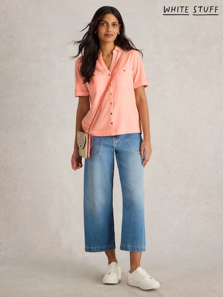 White Stuff Pink Paige Pocket Shirt (F56504) | £39
