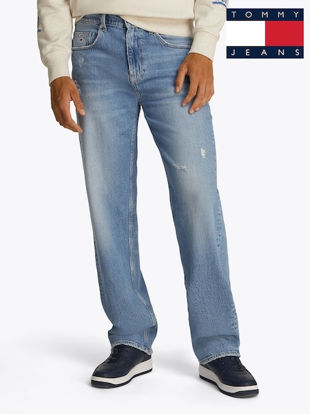 Tommy Jeans Blue Jaimie Relaxed Straight Jeans (F56534) | £100
