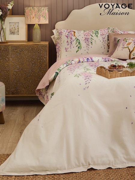 Voyage Maison Purple Mariposa Oxford Edge Duvet Set (F56636) | £58 - £74