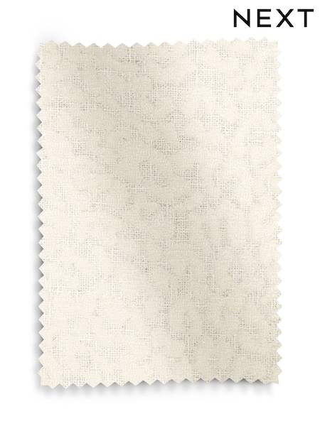 Light Natural Linen Look Leopard Print Upholstery Swatch (F56753) | £0