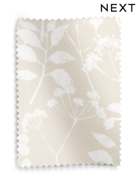 Natural Isla Floral Print Upholstery Swatch (F56765) | £0