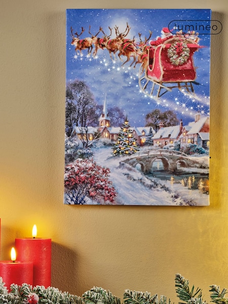 Lumineo Santas Sleigh LED Christmas Wall Art (F56787) | £18