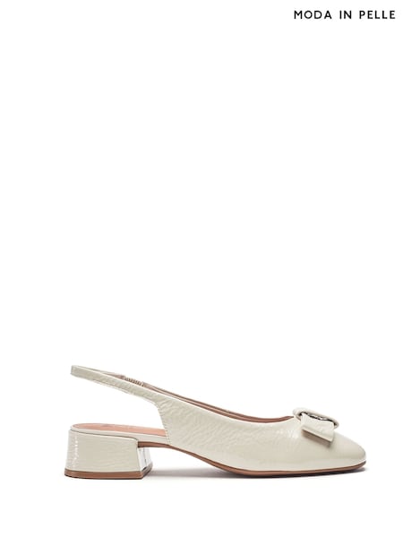 Moda in Pelle Ellm Bow Sling Back Court Black Heels (F56819) | £79
