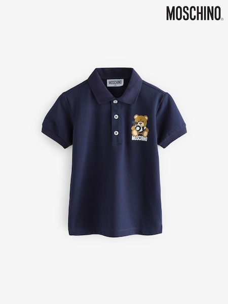 Moschino Blue Logo Polo Shirt (F56893) | £104 - £114