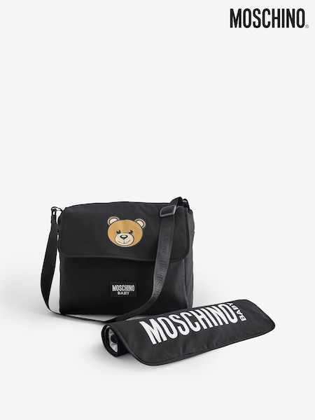 Moschino Black Baby Logo Changing Bag (F56895) | £306.50