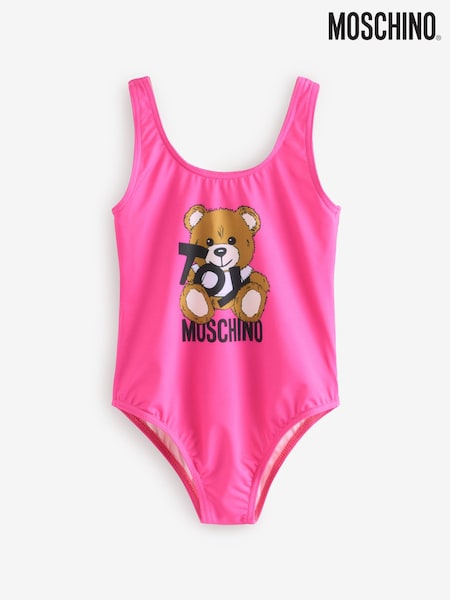 Moschino Pink Logo Swimsuit (F56899) | £85 - £94