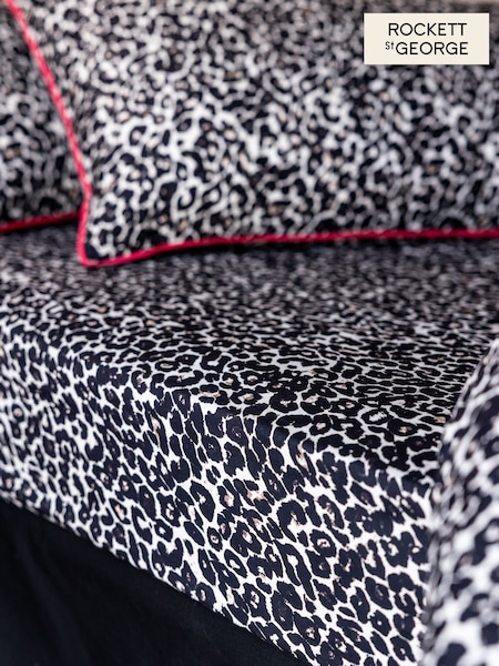 Rockett St George Snow Leopard 180 Thread Count Fitted Sheet (F56954) | £25 - £40