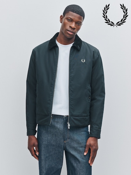 Fred Perry Cotton Caban Black Jacket (F56975) | £195