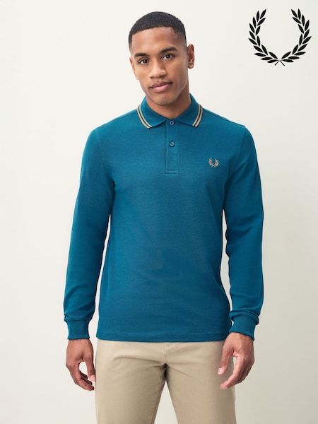 Fred Perry Blue Twin Tipped Shirt (F57044) | £90