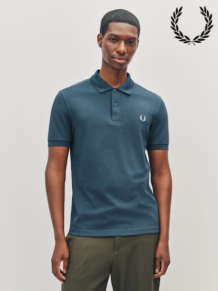 Fred Perry Blue Plain Polo Shirt (F57062) | £80