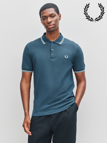 Fred Perry Blue Fred Perry Blue Twin Tipped Polo Shirt (F57064) | £80